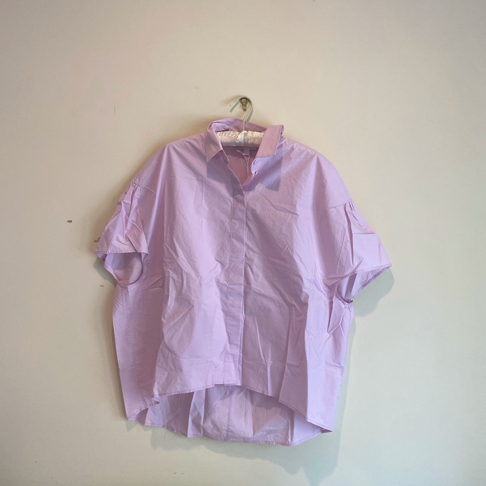 Pink Cos short sleeve button down
